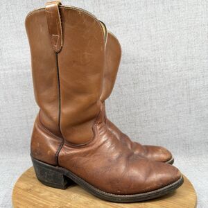 Vintage Walker Cowboy Boots Men's 9.5 D Western Leather Vulcan